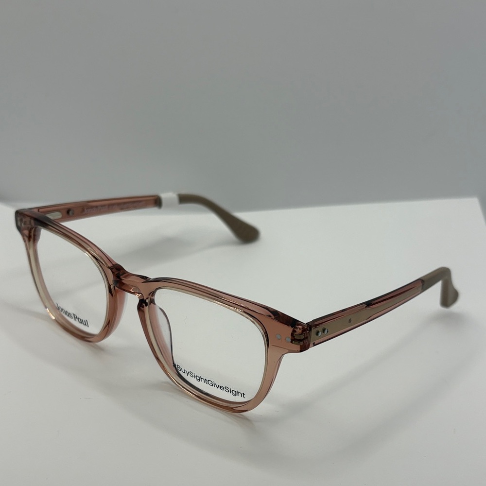 Jonas Paul Youth Harvey Harper Square Eyeglass frames Pink Crystal NWT glasses